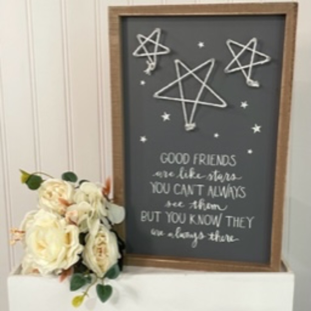 New String Art Good Friends Plaque